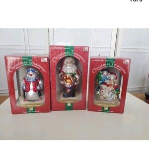Vintage Rare Glass Christmas Ornaments